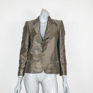 Haider Ackermann Women's Metallic Blazer Jacket size 38